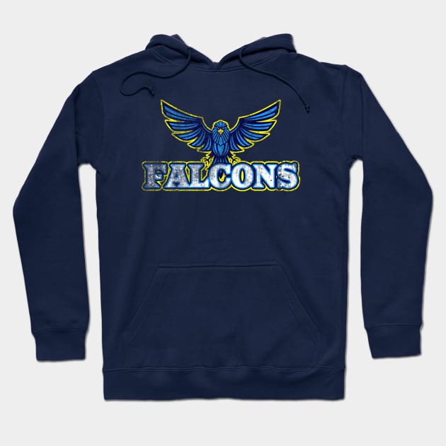 Falcons, distressed Hoodie by MonkeyKing